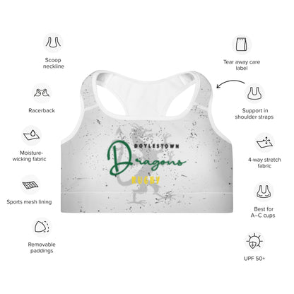 DRFC Dragons Rugby Padded Sports Bra